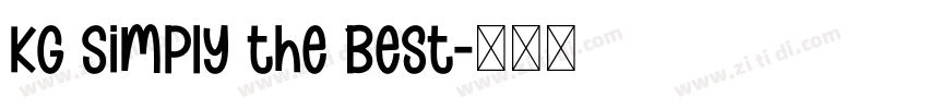 KG Simply the Best字体转换